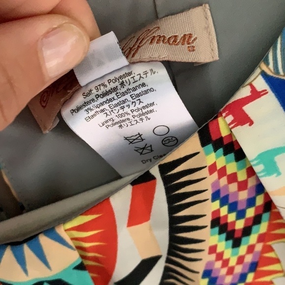 MARA HOFFMAN Jungle trip colorful geometric dress sz M retro multicolored party - Picture 6 of 16